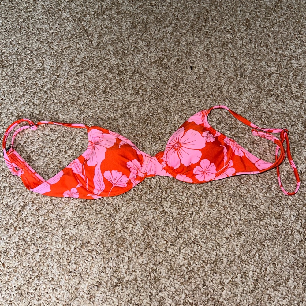 Target Pink and Orange Bikini Top Swimwear